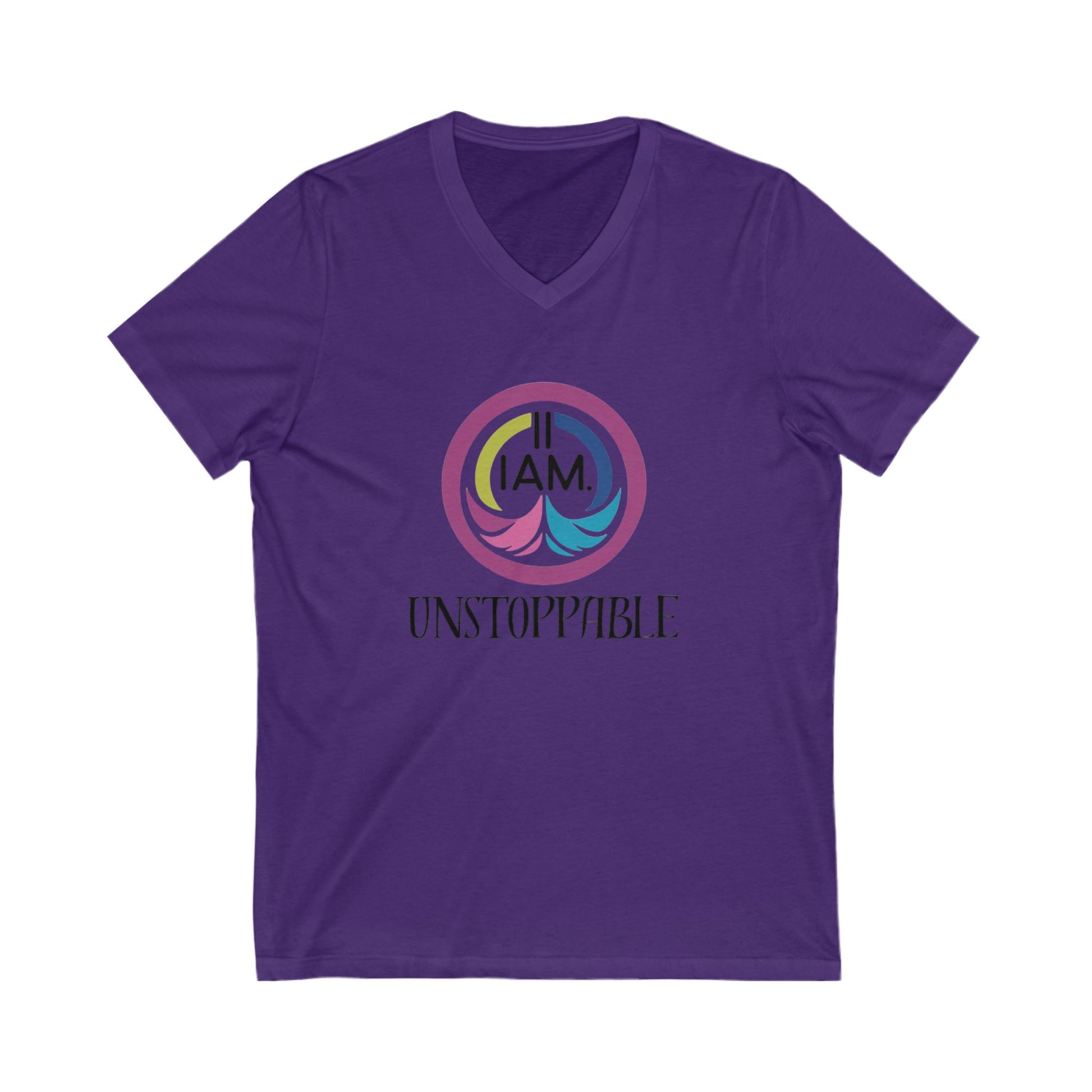 Unstoppable V-Neck Tee for Empowerment