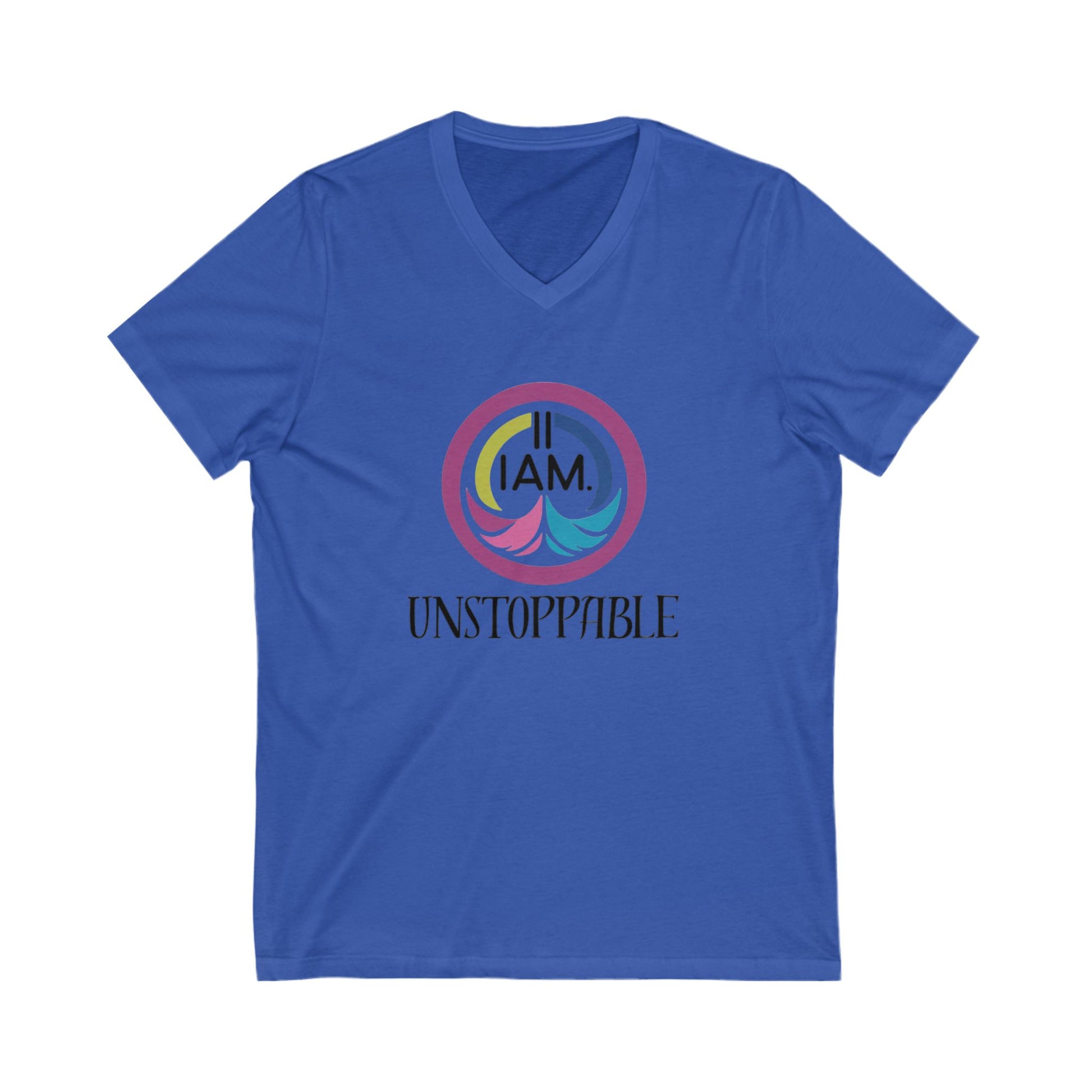 Unstoppable V-Neck Tee for Empowerment