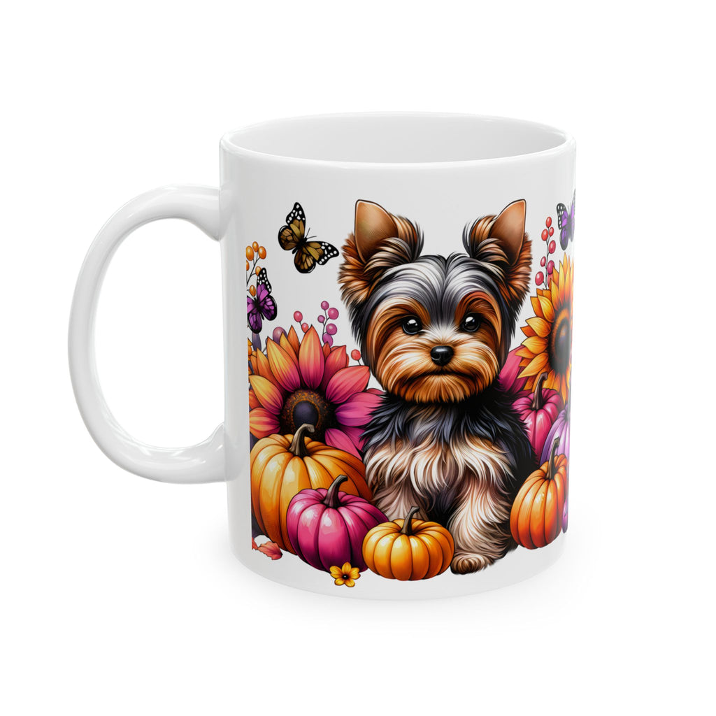 Autumn-Inspired Yorkie Lover's Mug
