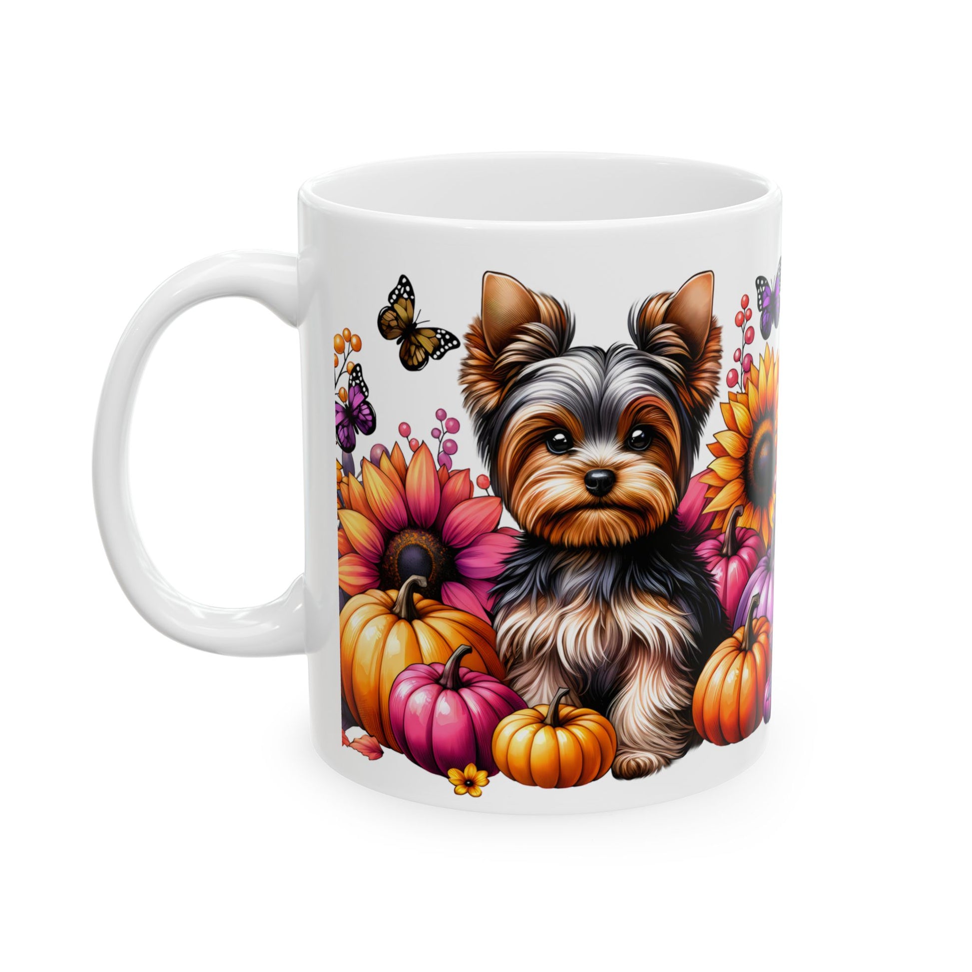 Autumn-Inspired Yorkie Lover's Mug