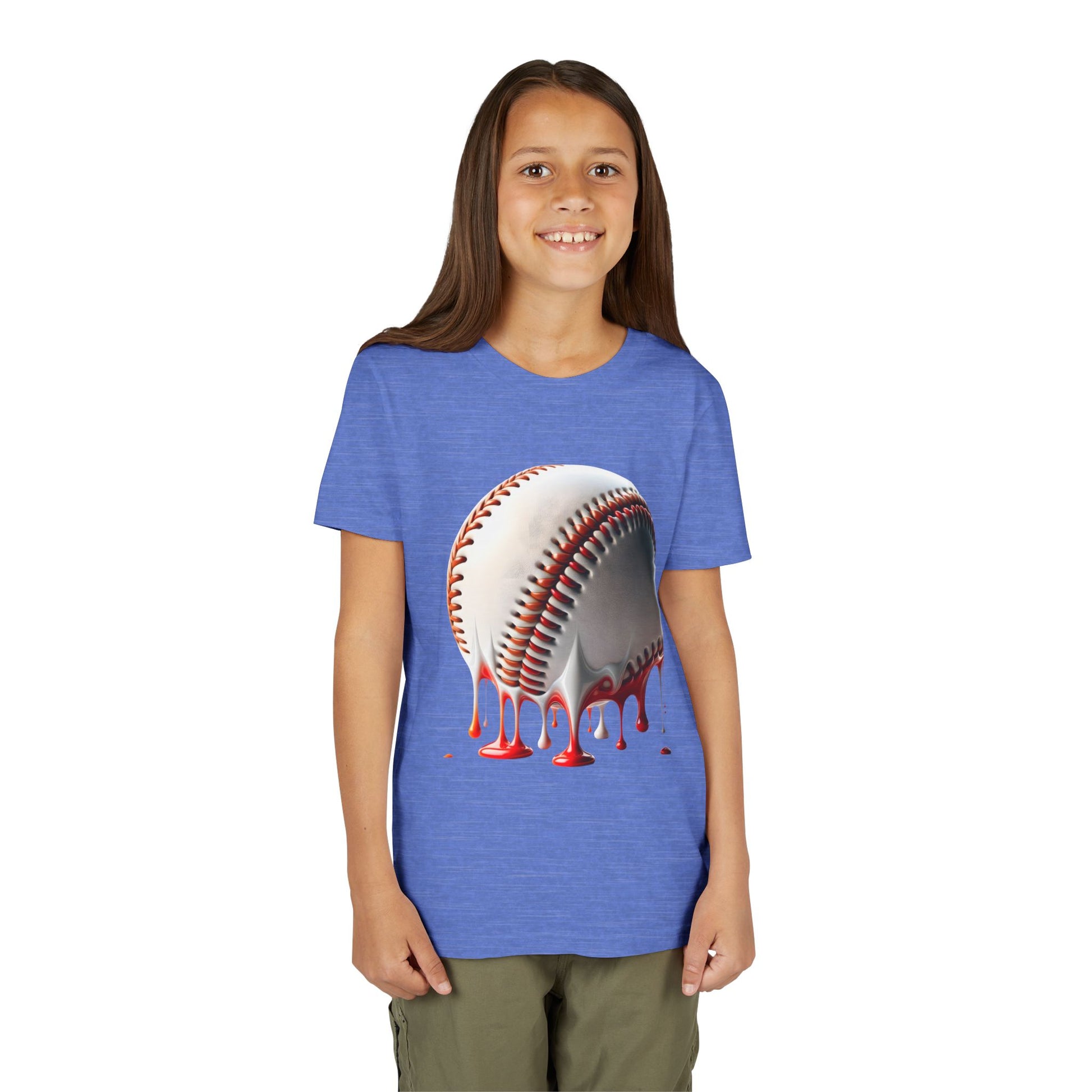 Youth Baseball Inspired Dripping Tee