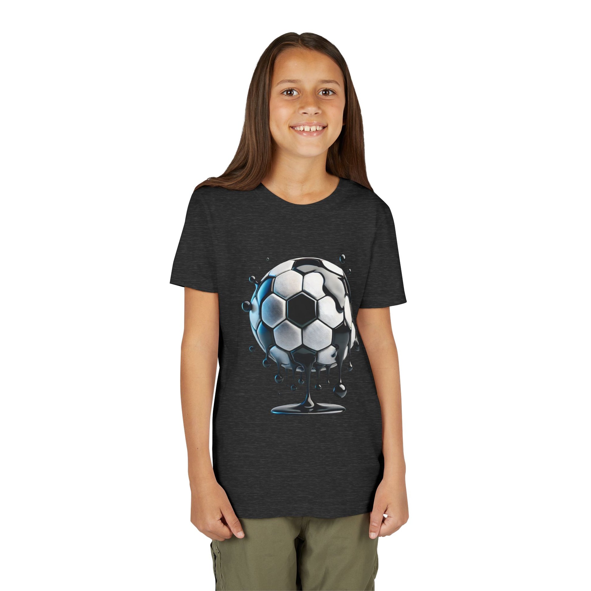Dripping Soccer Ball Youth Tee