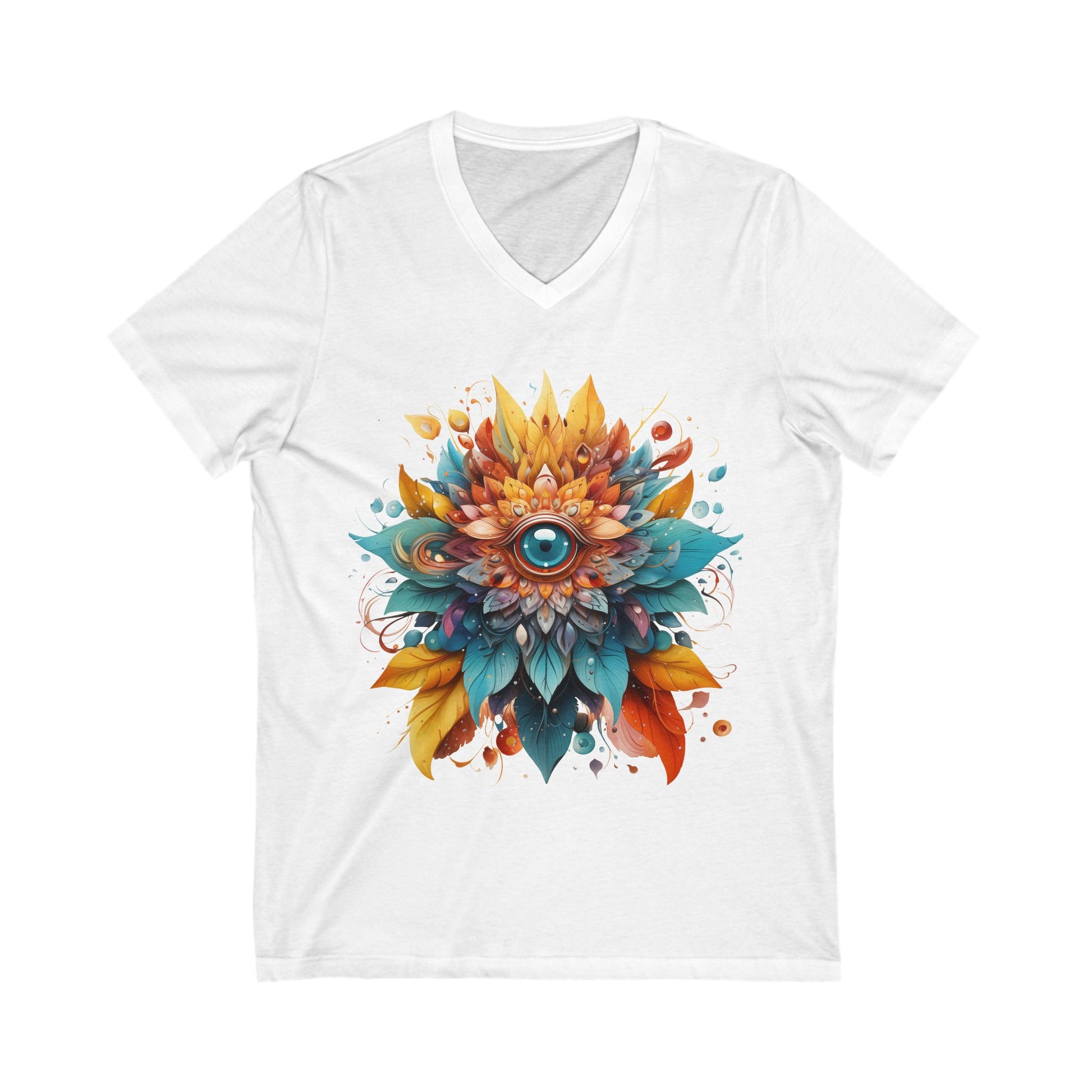 Bohemian Mandala Floral V-Neck