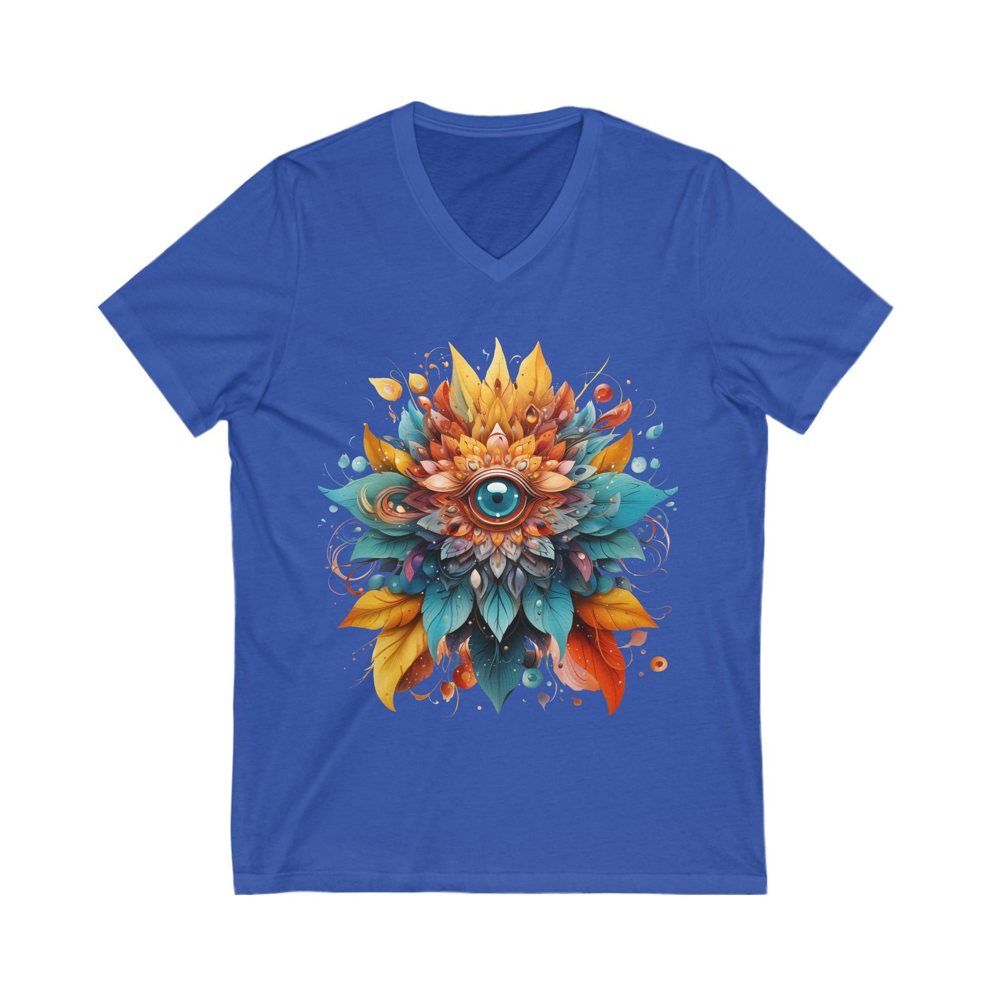 Bohemian Mandala Floral V-Neck