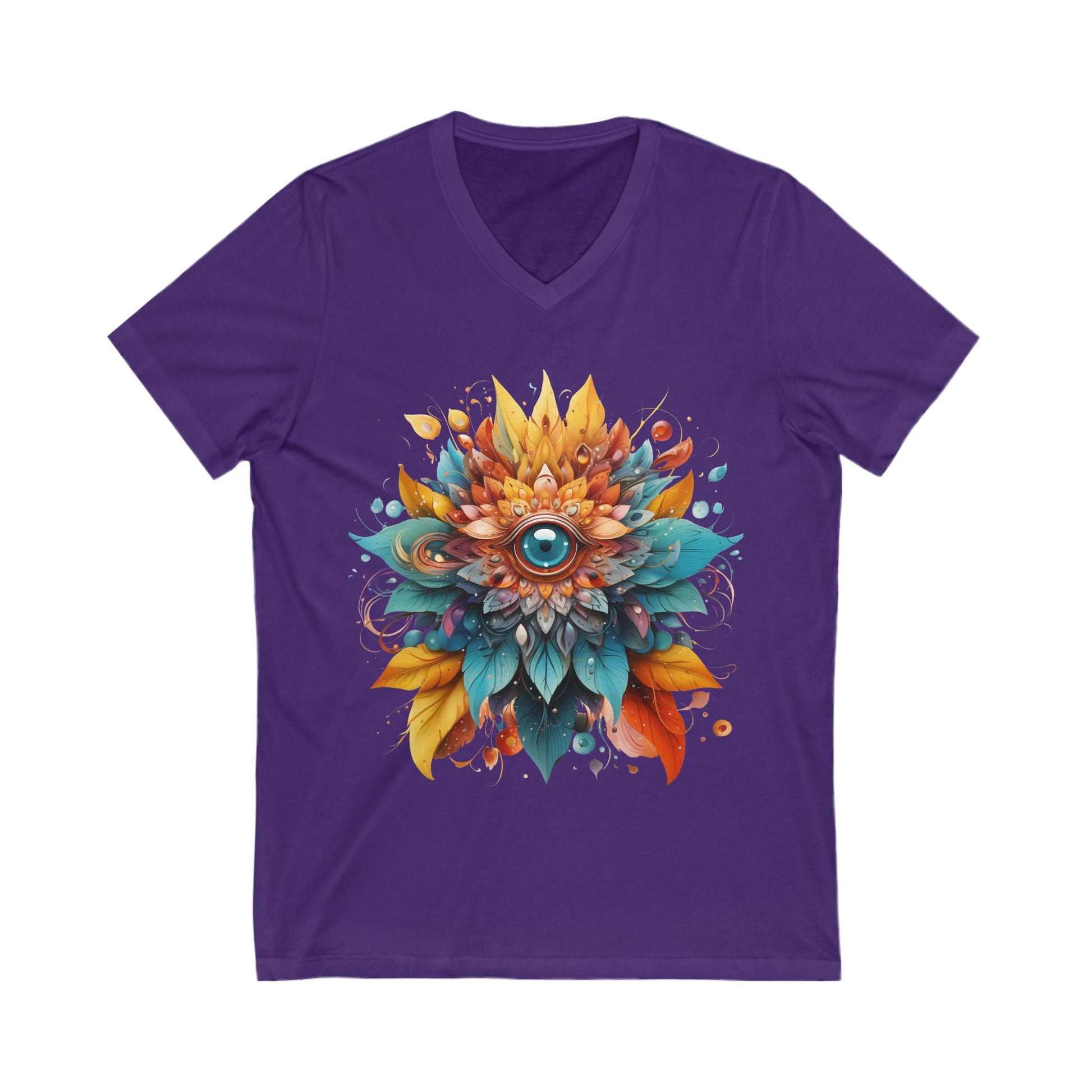 Bohemian Mandala Floral V-Neck