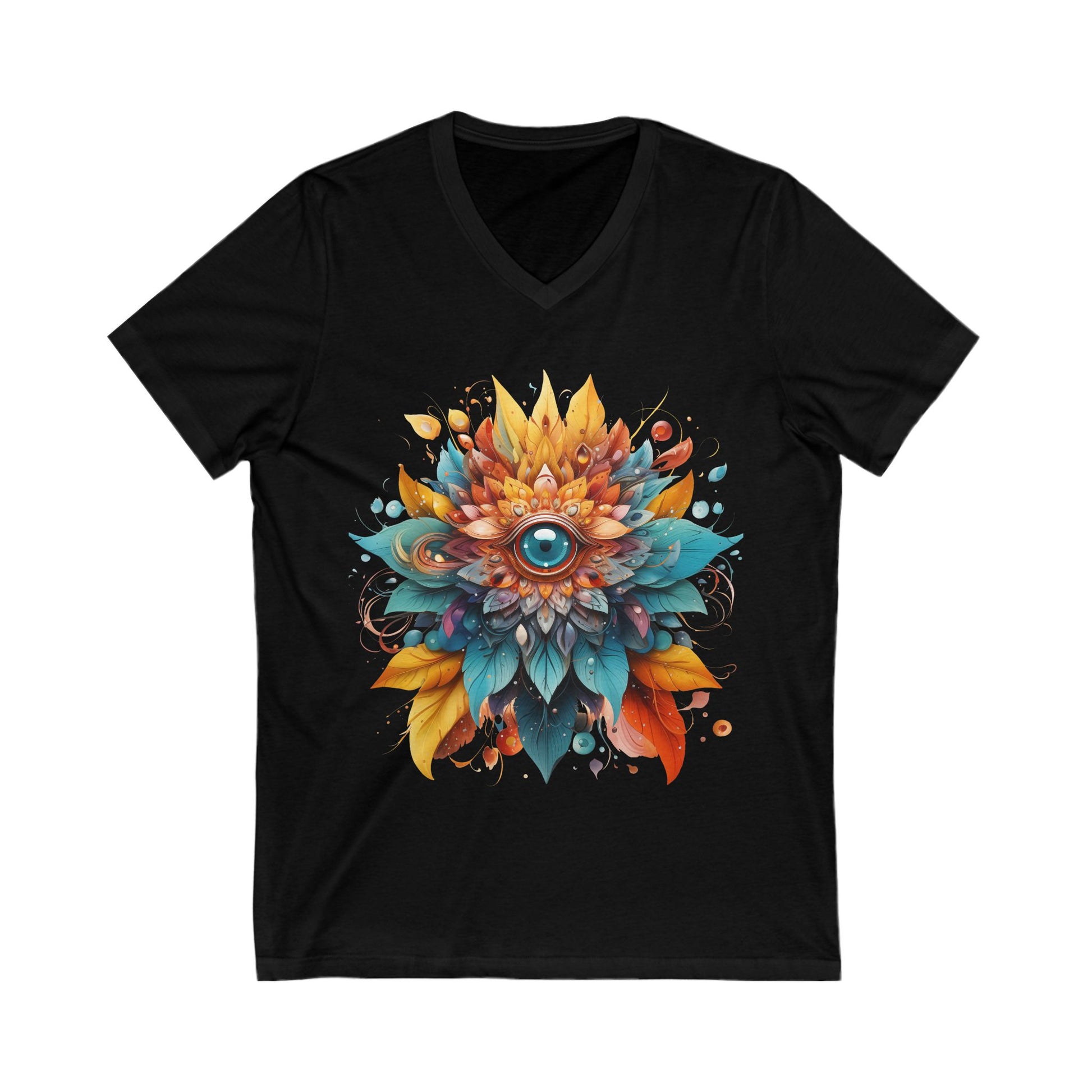 Bohemian Mandala Floral V-Neck