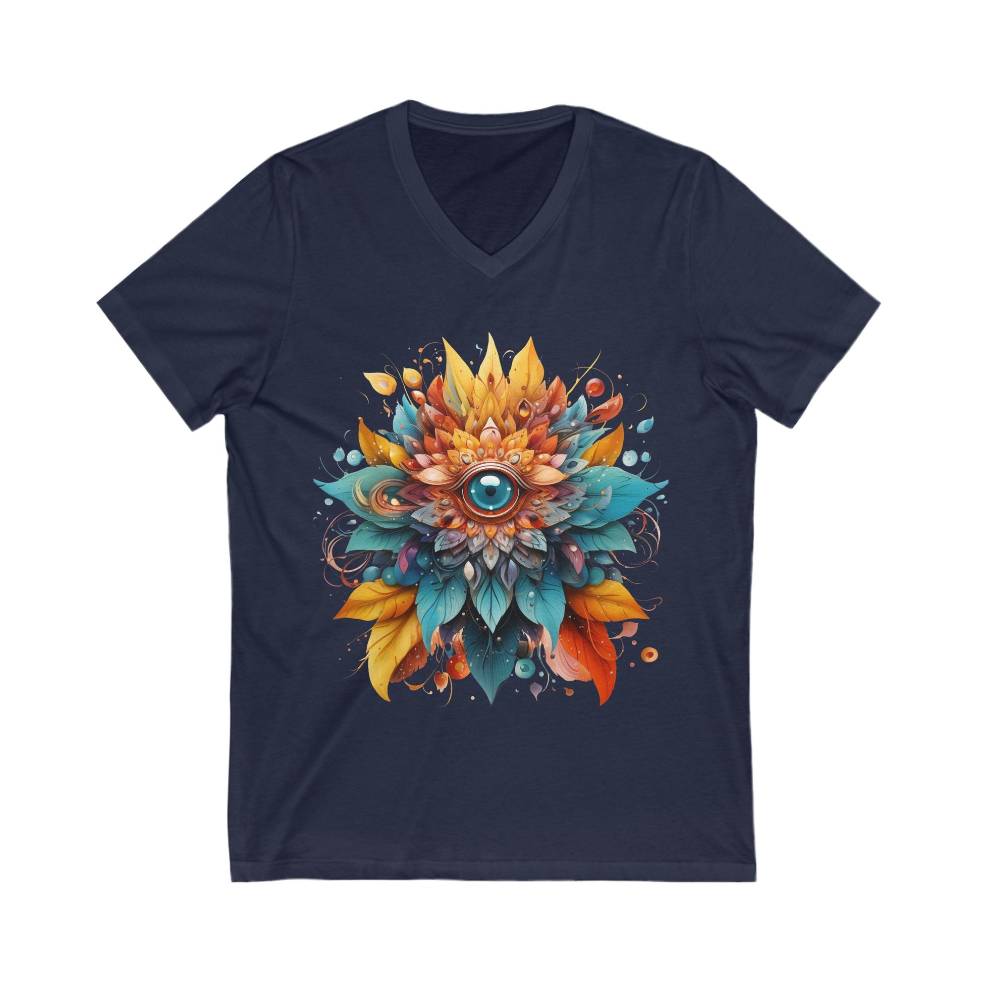 Bohemian Mandala Floral V-Neck