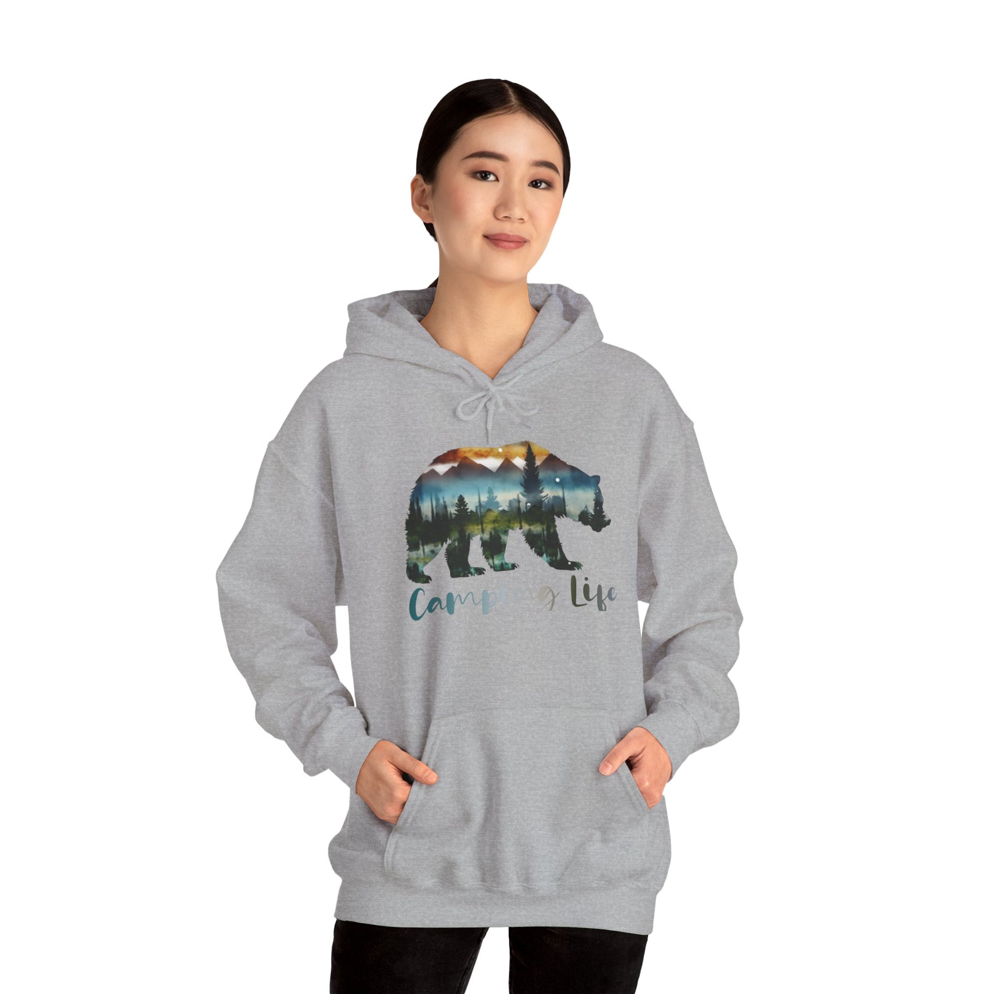 Camping Life Bear Hoodie