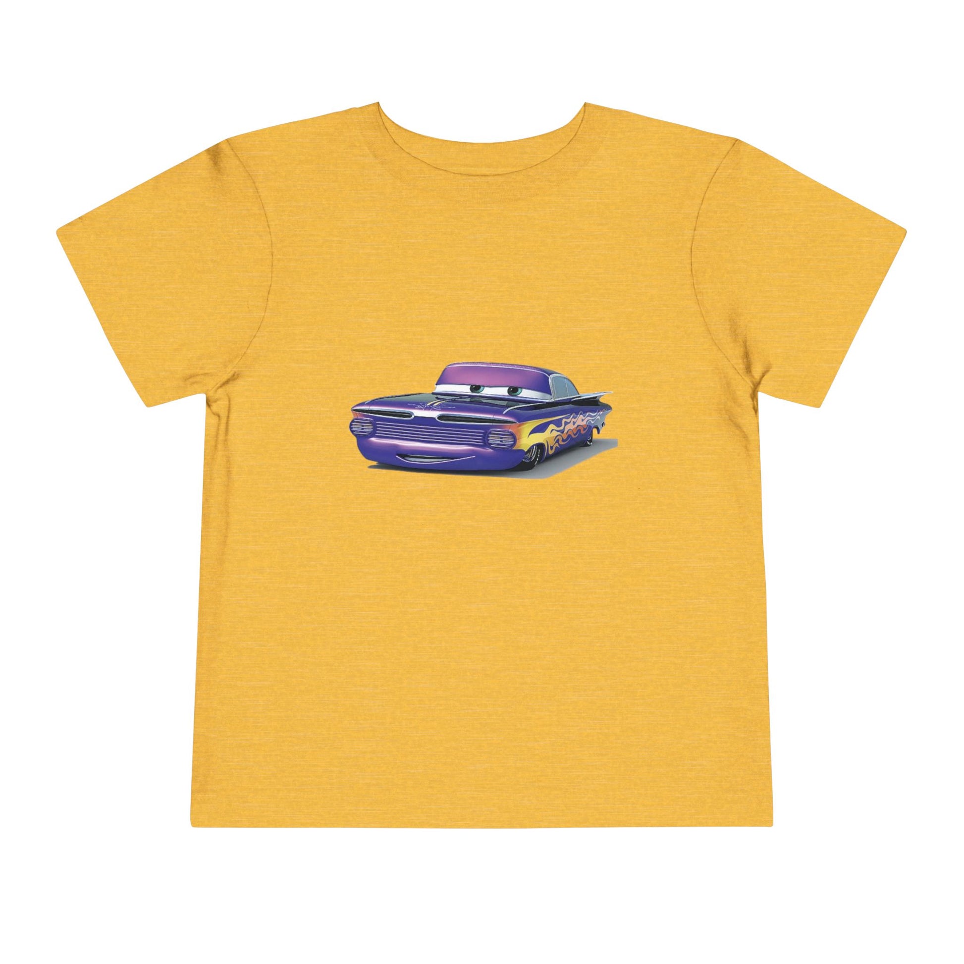 Toddler Short Sleeve Tee Featuring Fun Car Design