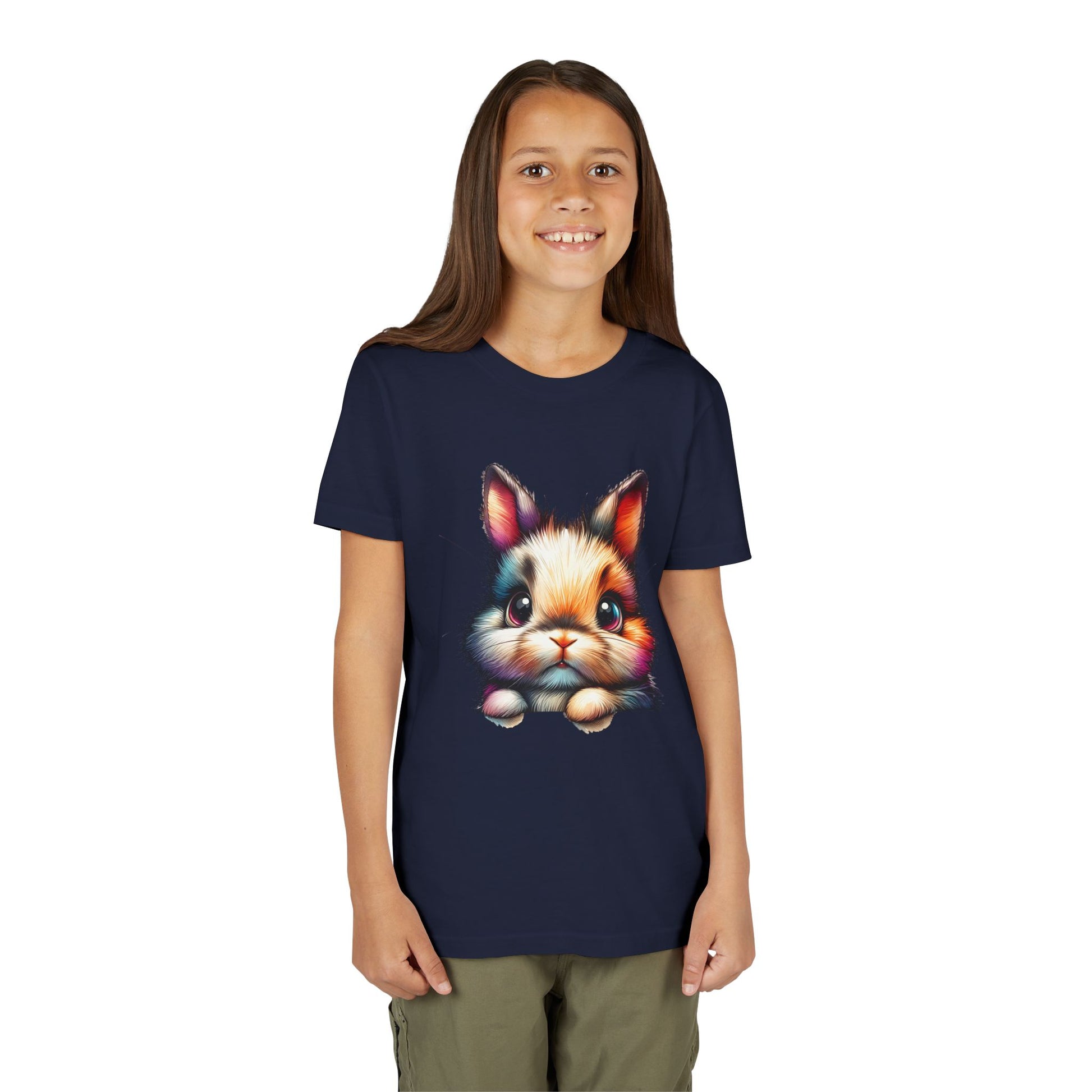 Colorful Bunny Youth Short Sleeve Tee