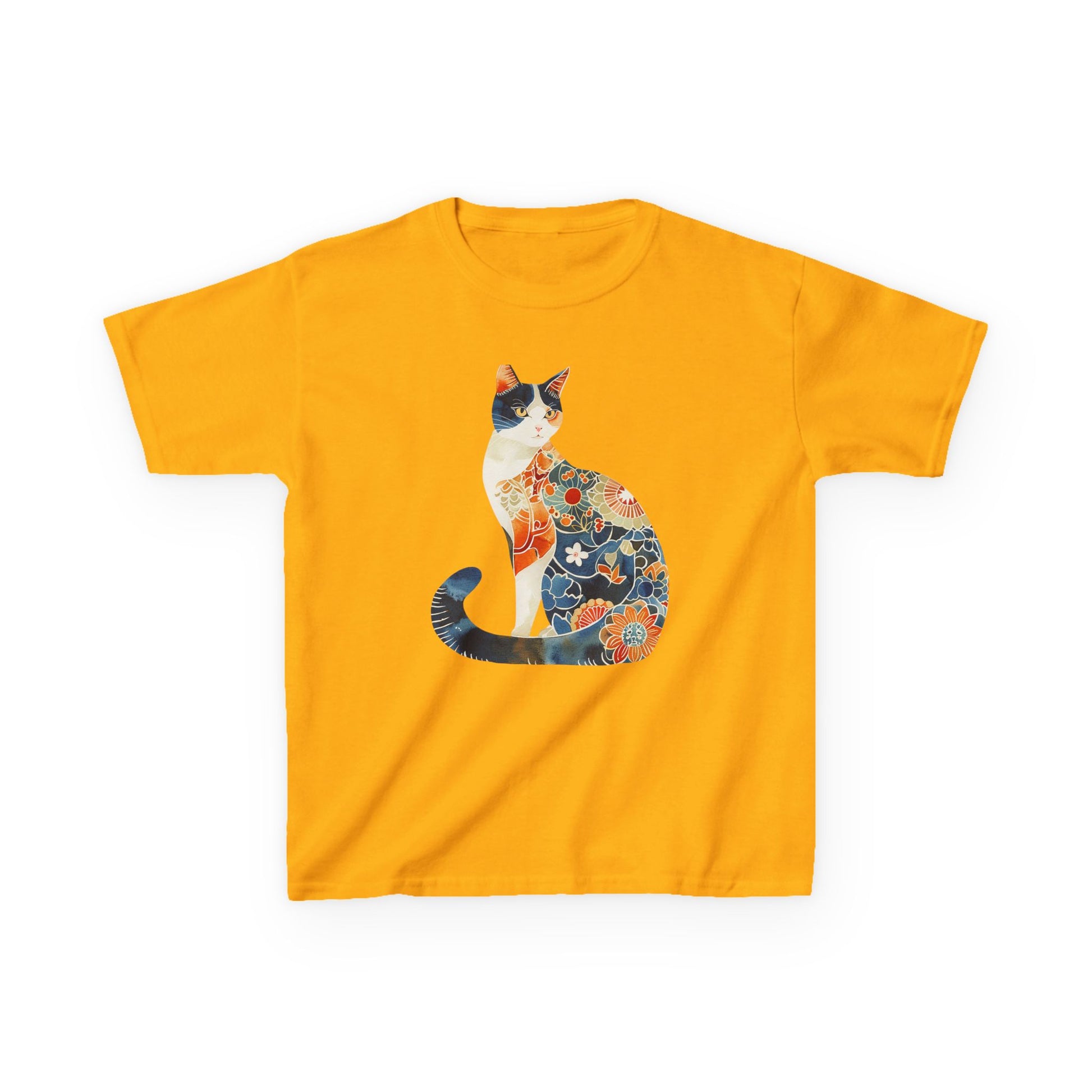 Colorful Cat Kids Cotton Tee