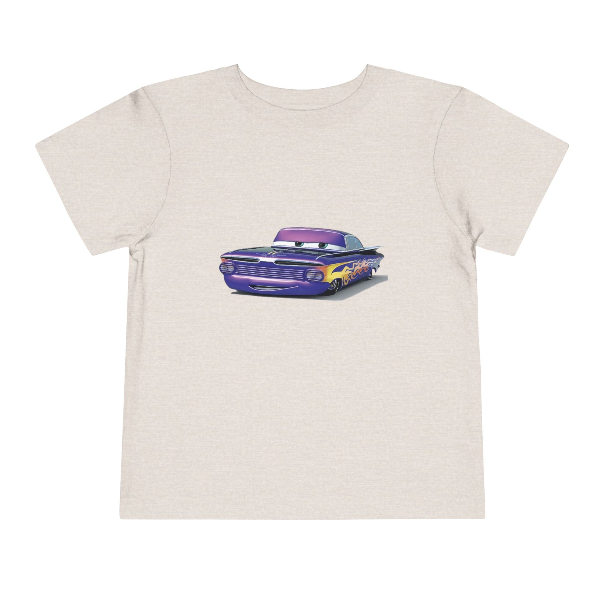 Toddler Short Sleeve Tee Featuring Fun Car Design