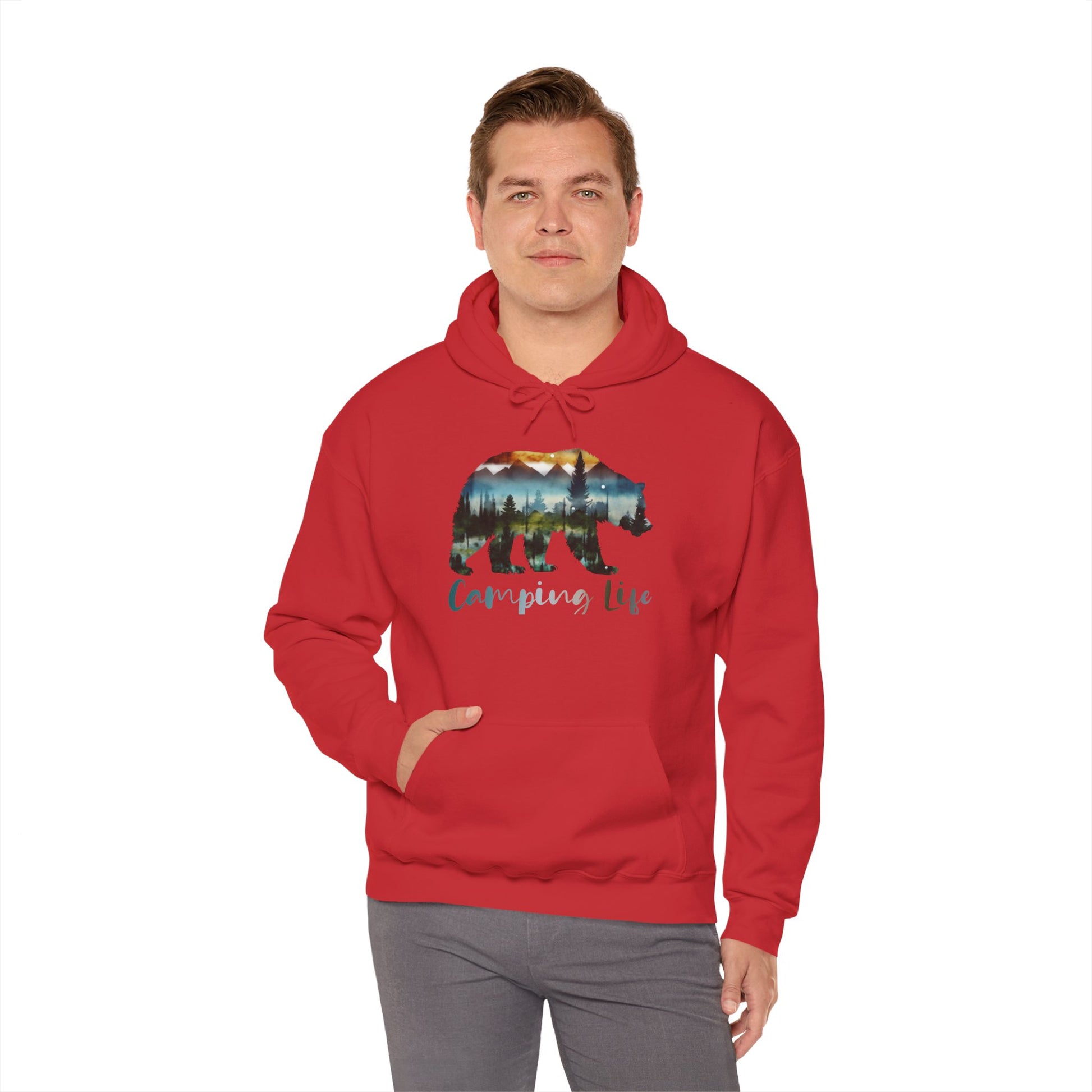 Camping Life Bear Hoodie