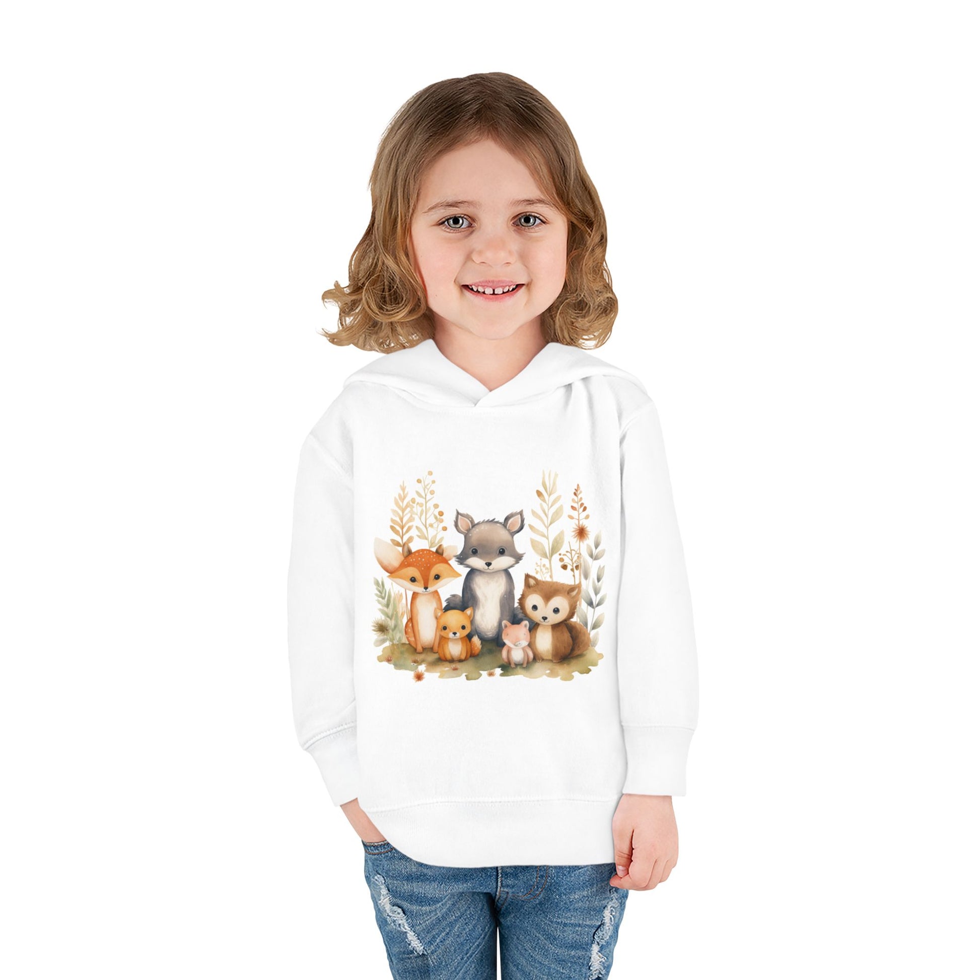 Whimsical Animal Toddler Hoodie