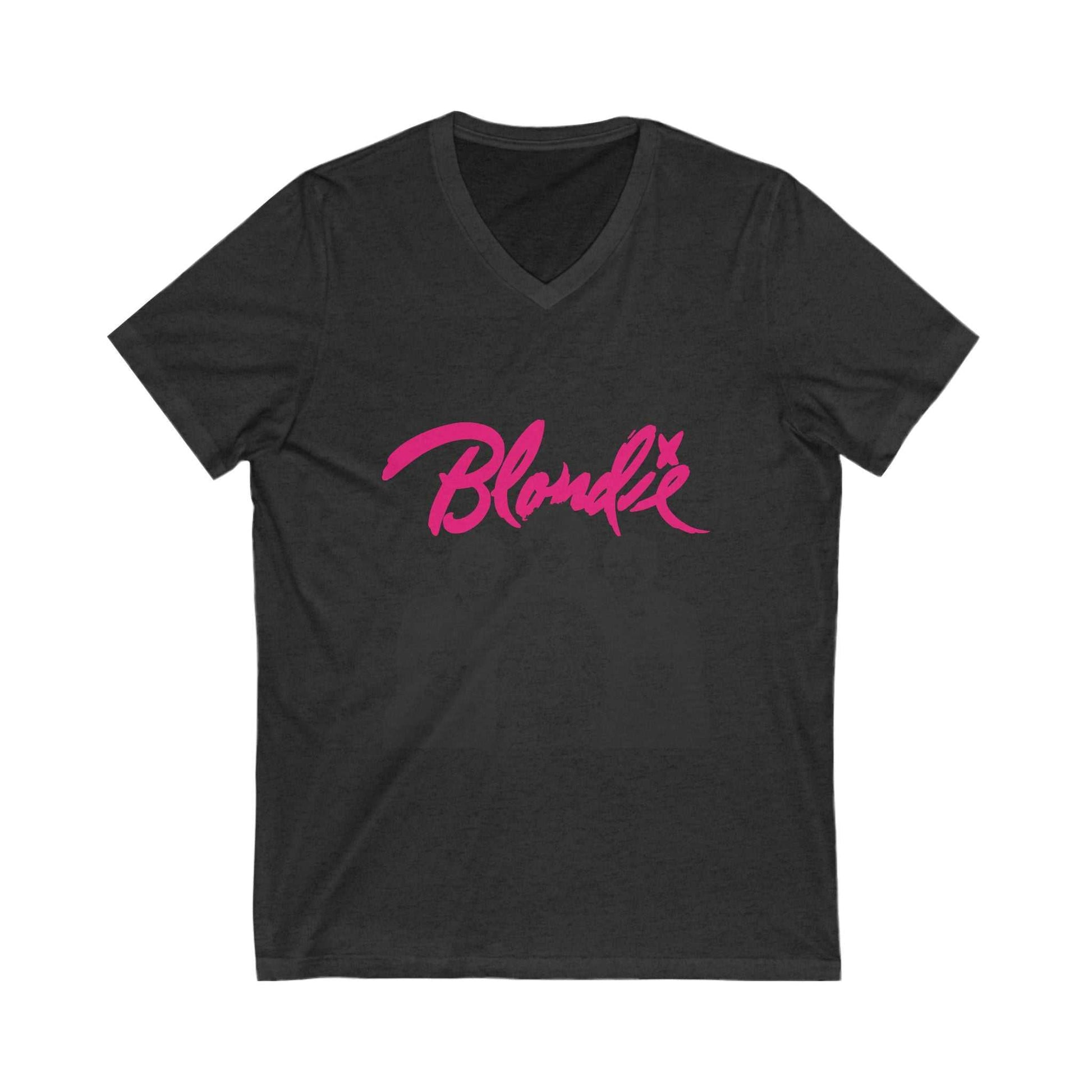 Retro Blondie Band V-Neck Tee