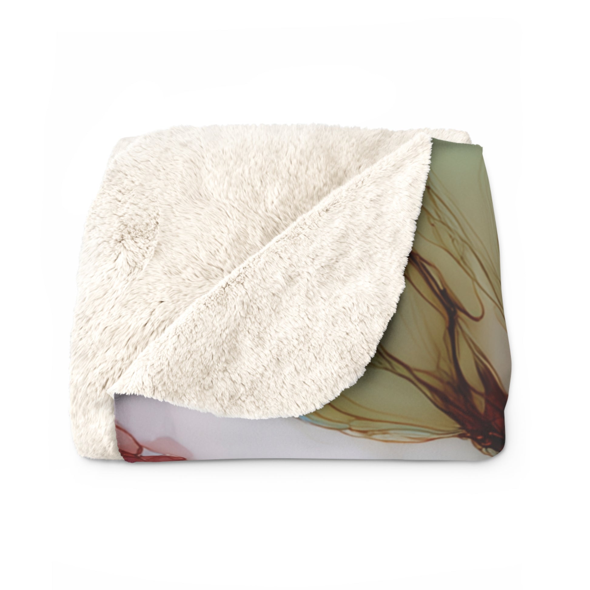 Peony Sherpa Blanket