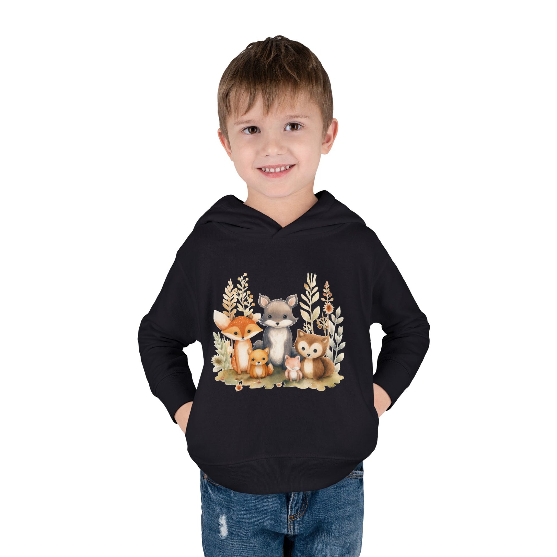 Whimsical Animal Toddler Hoodie