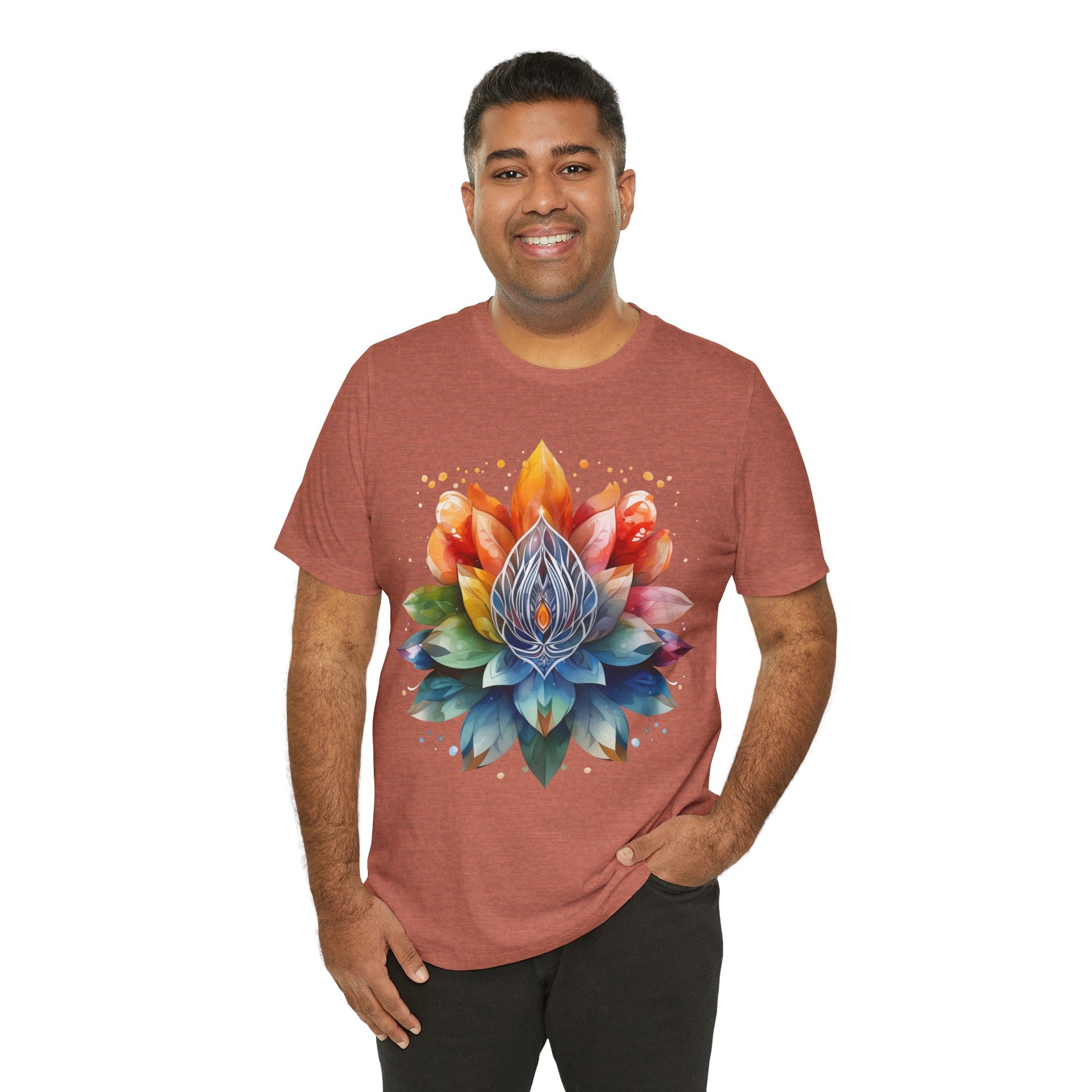 Colorful Lotus Flower T-Shirt