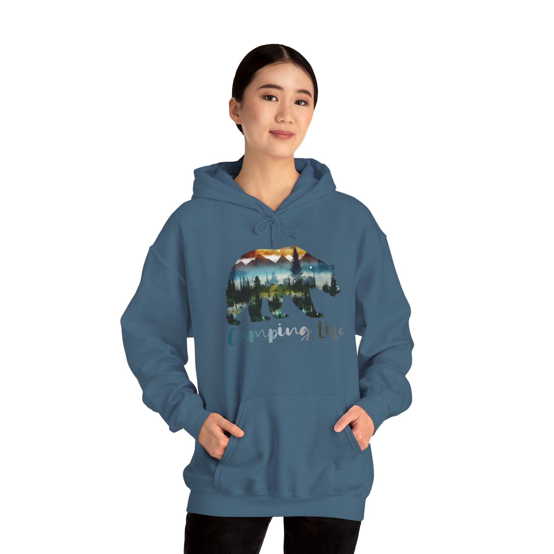 Camping Life Bear Hoodie