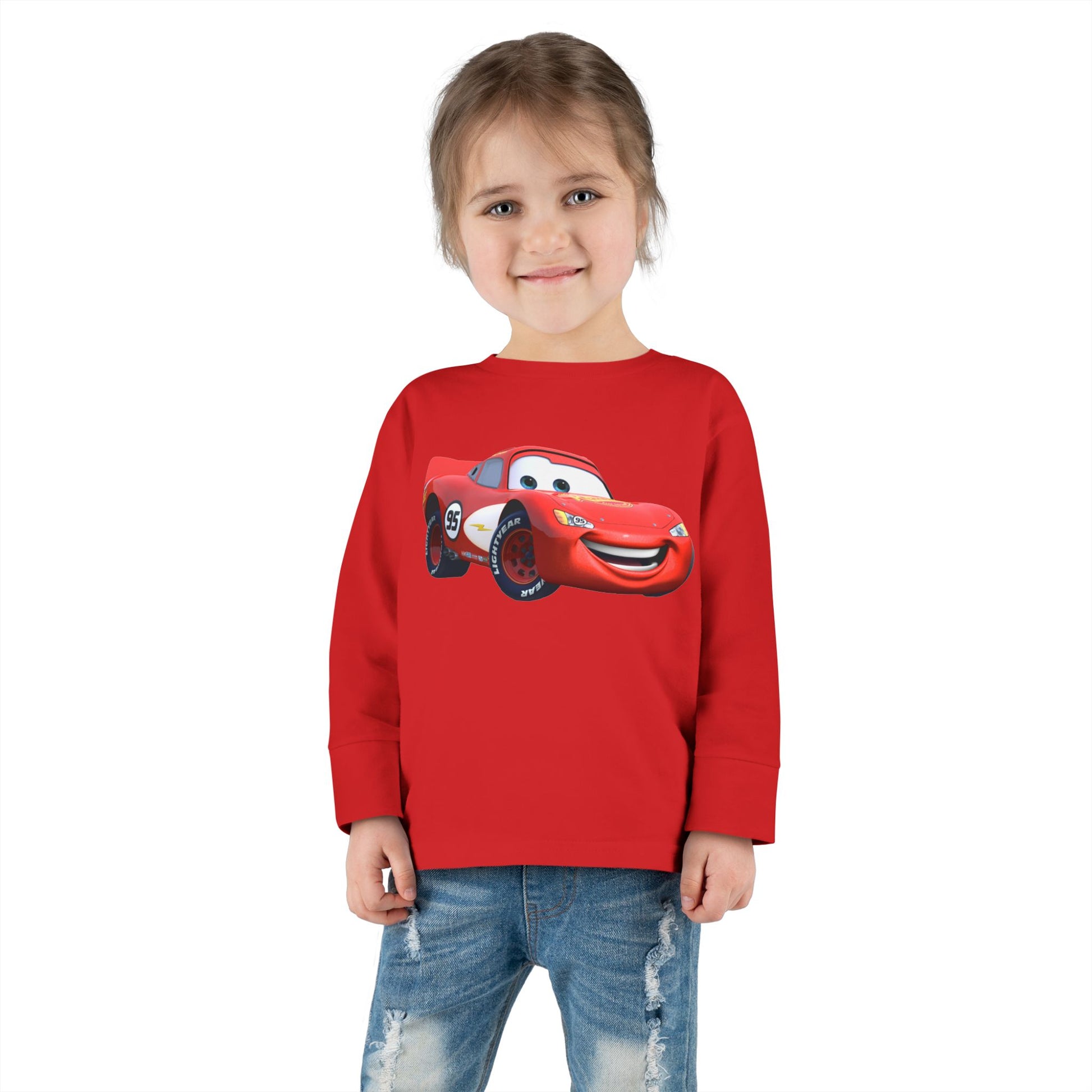 Toddler Cars Graphic Long Sleeve Tee