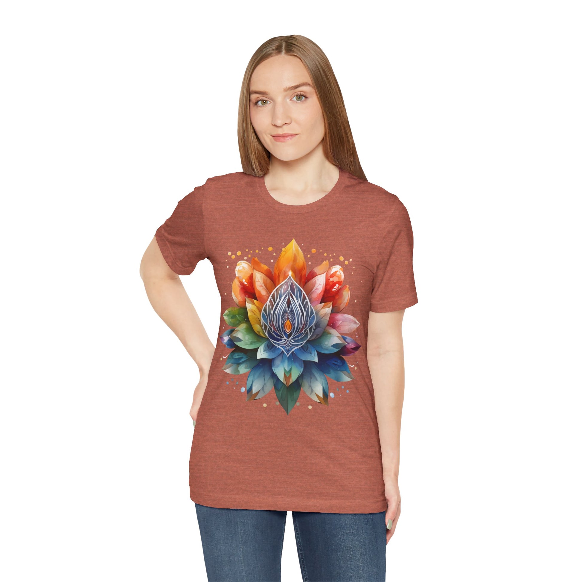 Colorful Lotus Flower T-Shirt