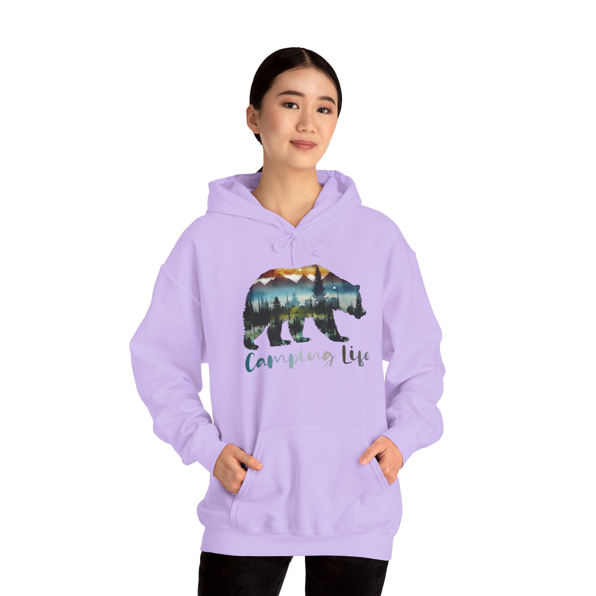 Camping Life Bear Hoodie