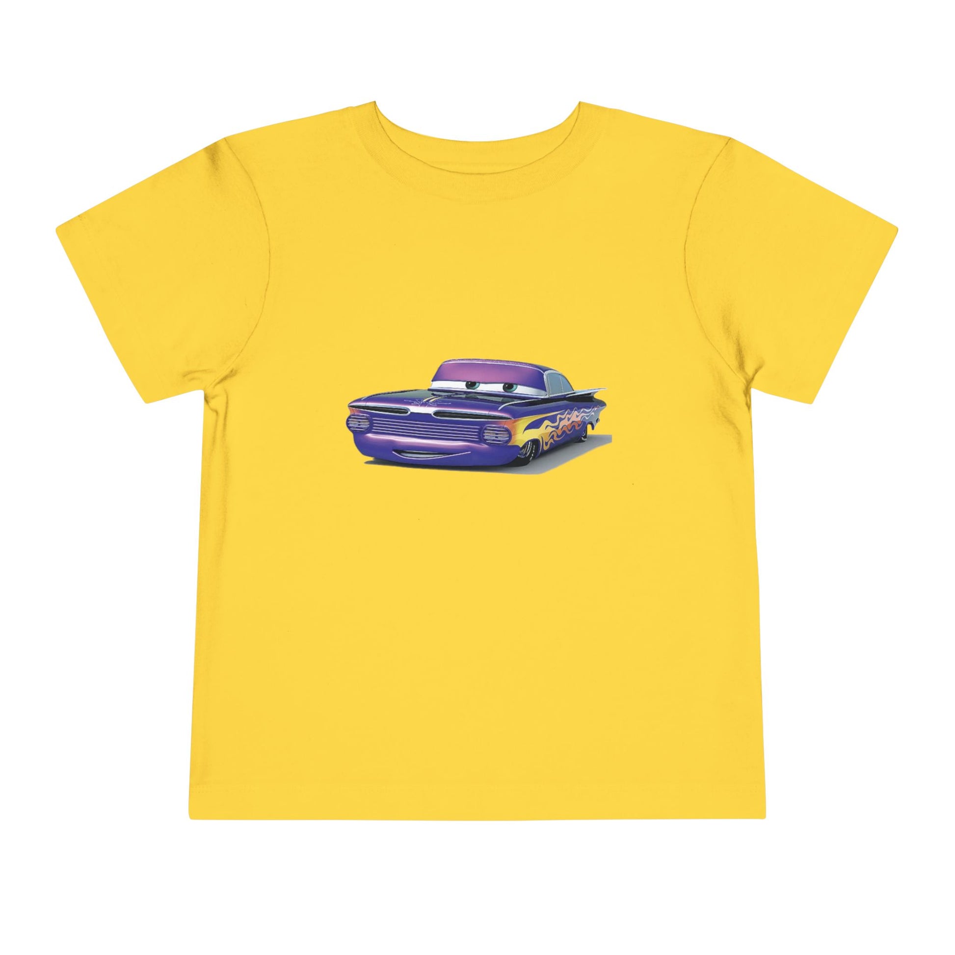 Toddler Short Sleeve Tee Featuring Fun Car Design