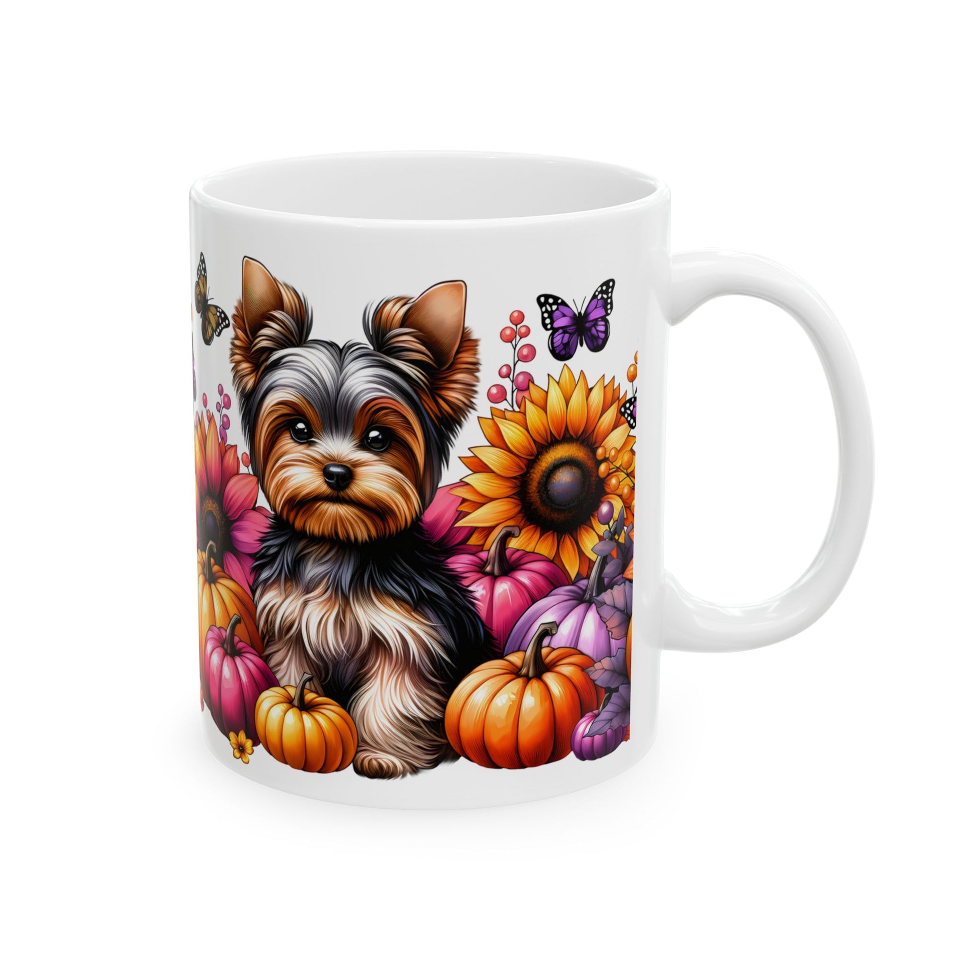 Autumn-Inspired Yorkie Lover's Mug