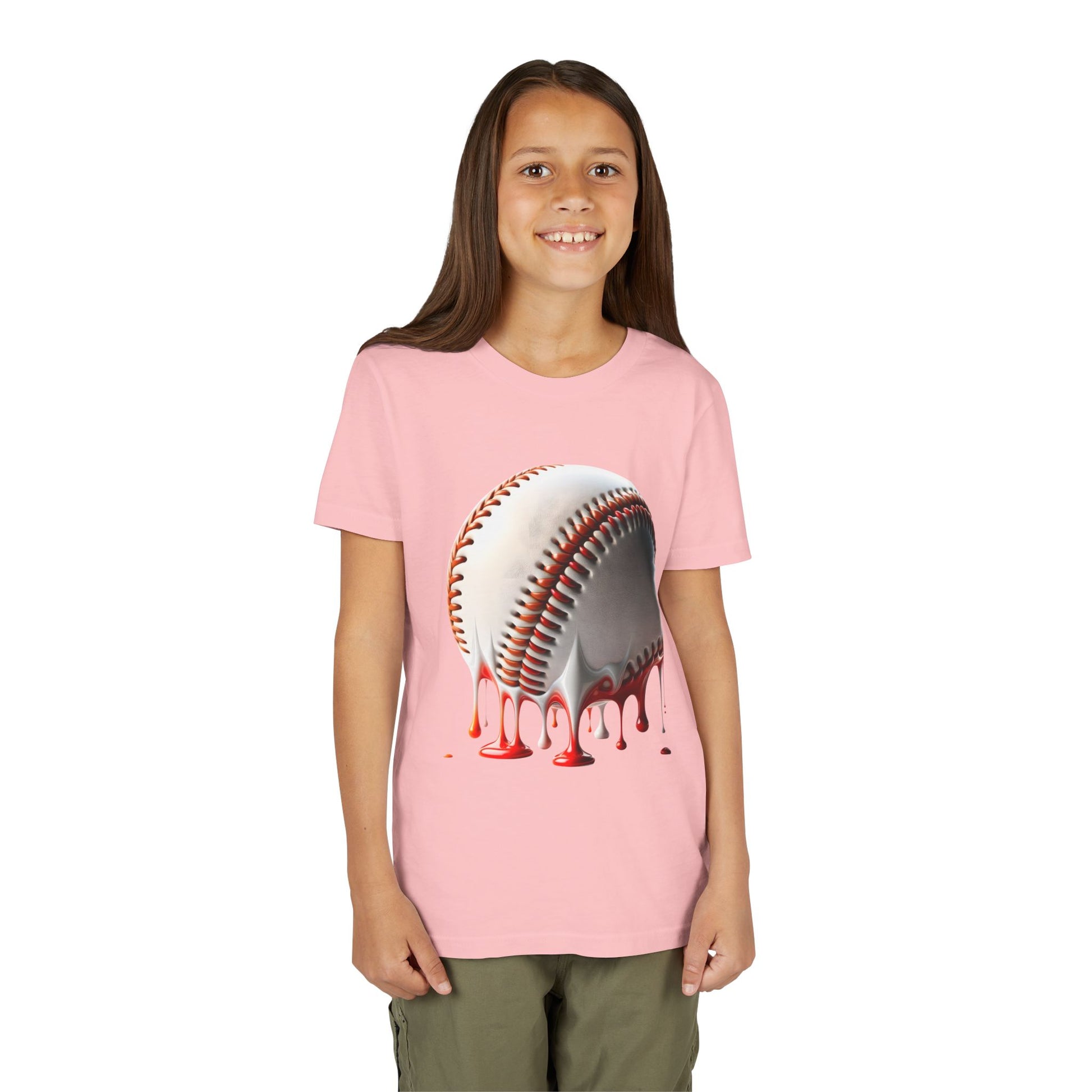 Youth Baseball Inspired Dripping Tee