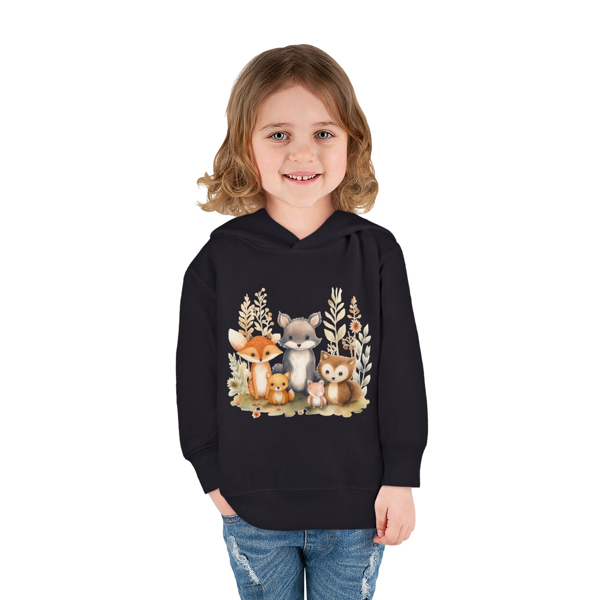 Whimsical Animal Toddler Hoodie