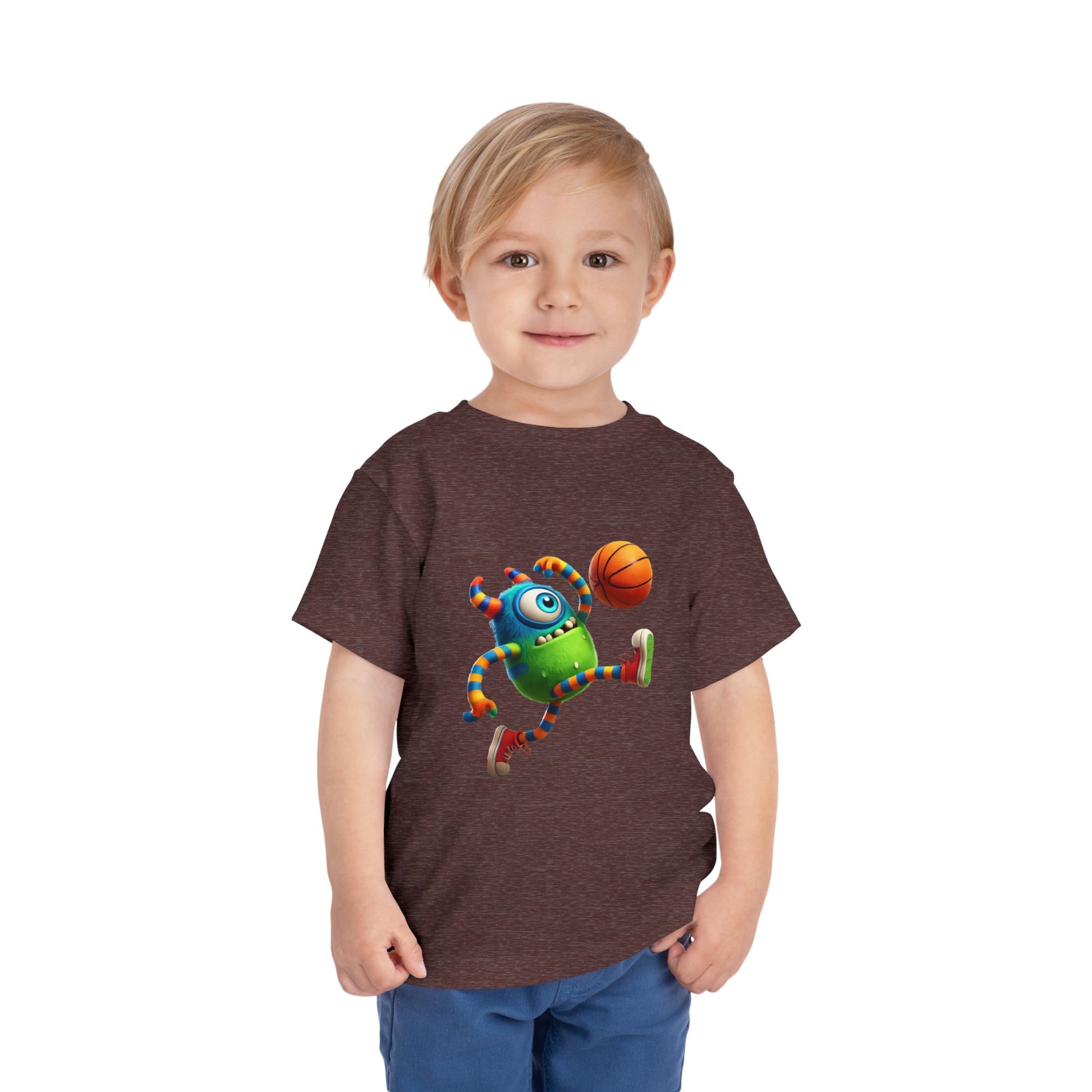 Playful Monster Toddler Tee, Fun Kids Shirt