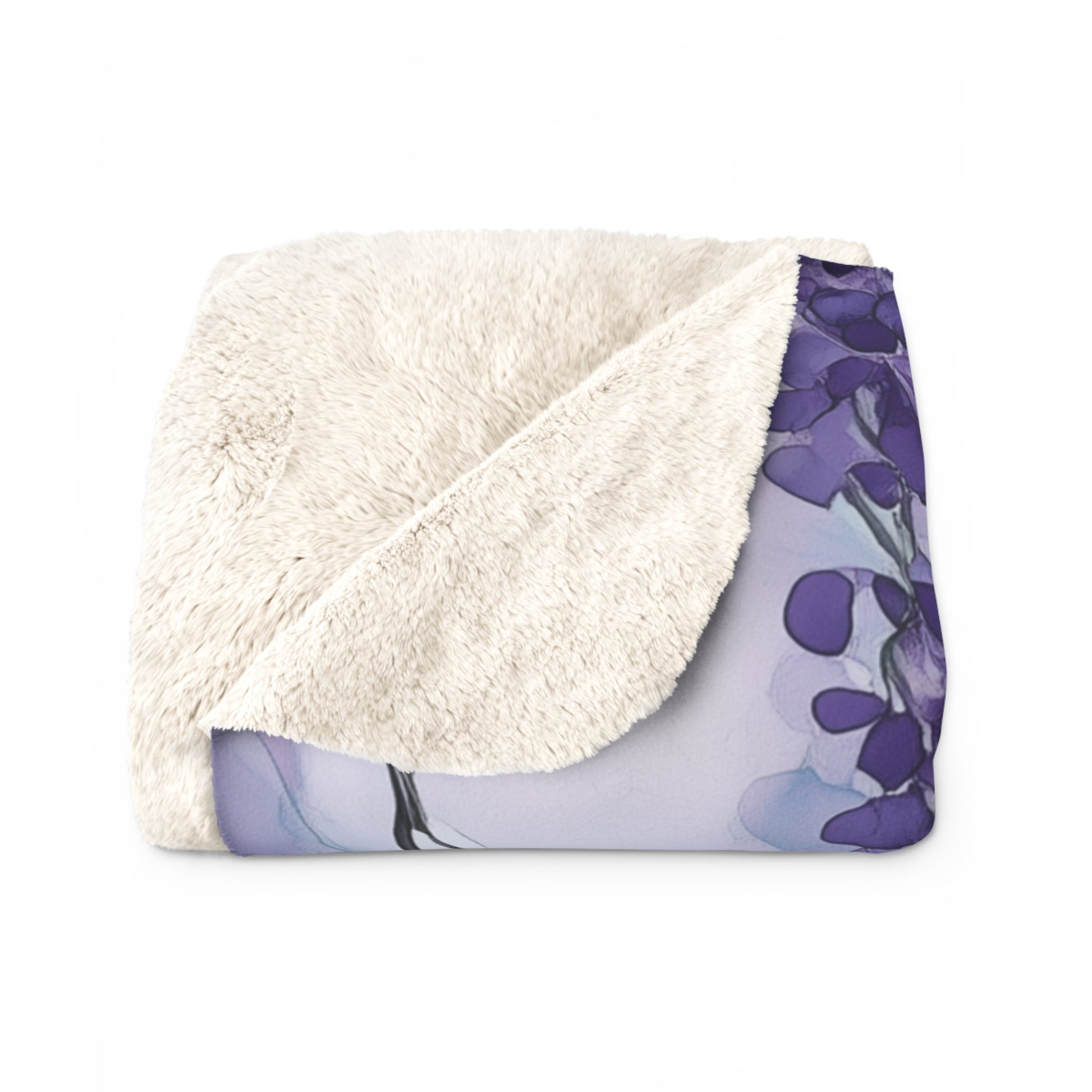 Wisteria Sherpa Blanket
